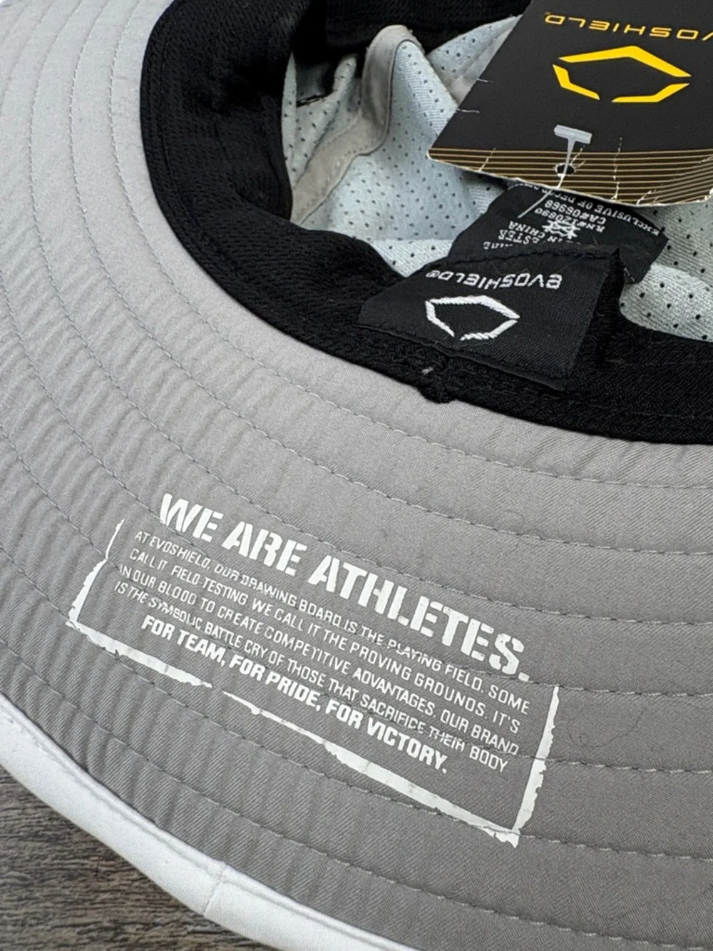 EvoShield Performance Boonie Hat Gray Wide Brim Athletic Sun Hat NWT